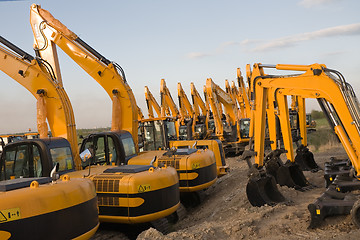 Image showing excavators