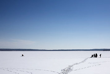 Image showing winter fishing