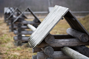 Image showing wooden fence