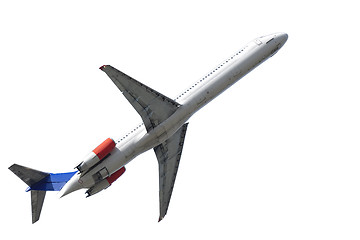 Image showing Airliner on white backgrund