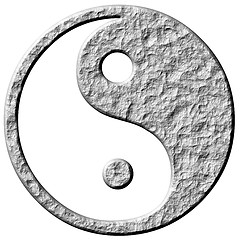 Image showing 3D Stone Tao Symbol