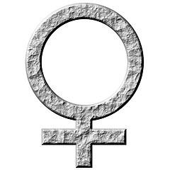 Image showing 3D Stone Female Symbol