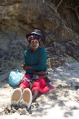 Image showing Colourful Tribal woman