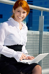 Image showing happy businesswoman