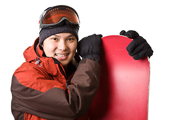 Image showing Snowboarder