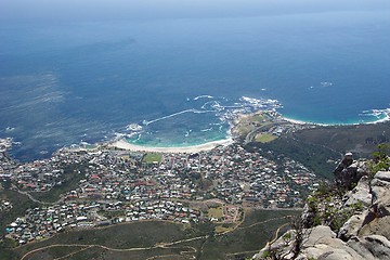 Image showing Cape town from table mountain