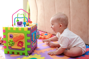 Image showing Baby playing 