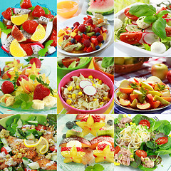 Image showing Healthy food collage