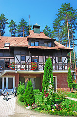 Image showing Cottage tiled roof