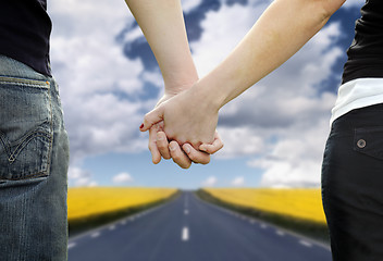 Image showing Holding Hands