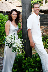 Image showing Bride and groom.