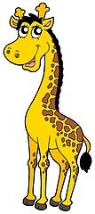 Image showing Cute cartoon giraffe