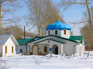 Image showing Winter view of small church