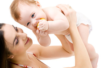 Image showing baby boy in mother hands