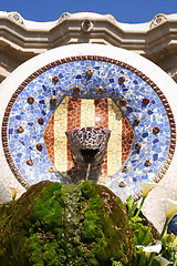 Image showing Park Guell, Barcelona, Spain