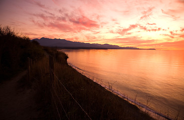 Image showing Strait of Juan de Fuca Sunset