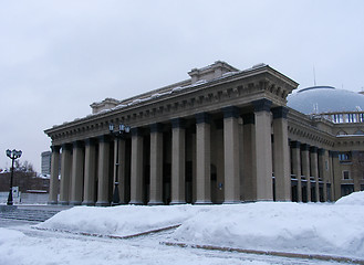 Image showing Winter view on Novosibirsk Opera and Ballet Theater