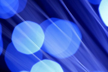 Image showing Abstract blue light source
