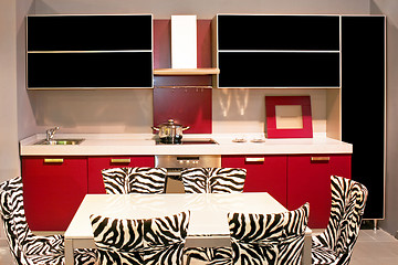 Image showing Zebra kitchen
