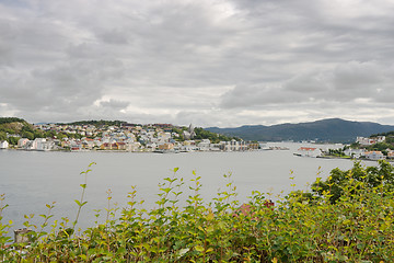 Image showing coastal city