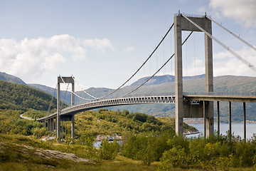 Image showing cable-braced bridge