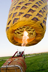 Image showing fire under balloon