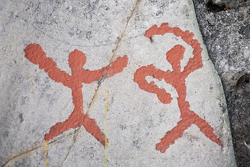 Image showing ancient rock carvings