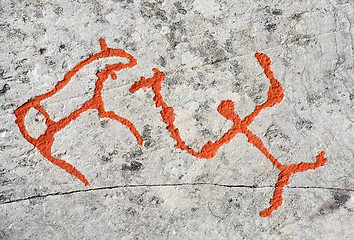 Image showing ancient rock carvings