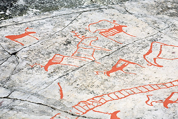 Image showing ancient rock carvings