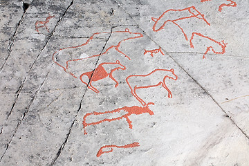 Image showing ancient rock carvings