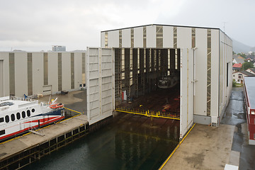 Image showing Boat in dock