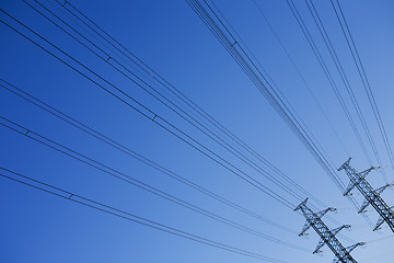 Image showing Wires of electricity transmissions