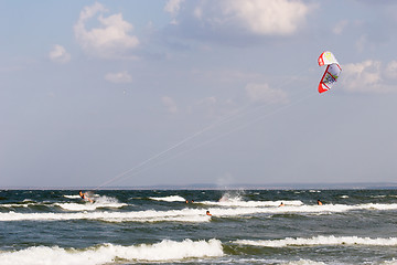 Image showing waterskiing