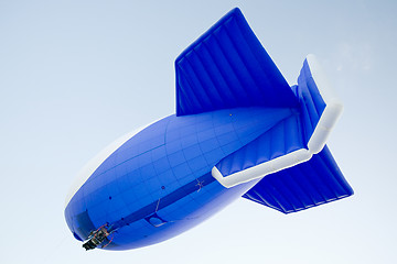 Image showing flying blimp