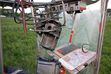 Image showing blimp cockpit close-up