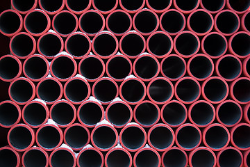 Image showing red pipes pattern