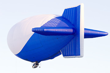 Image showing flying blimp