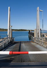 Image showing Moorage with a barrier