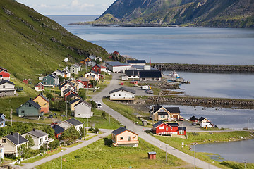Image showing small norwegian fisher's village