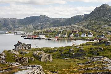 Image showing small norwegian village