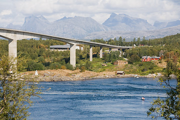 Image showing bridge above the river