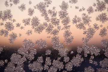 Image showing frosty pattern on window glass