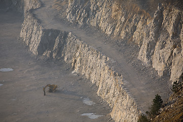 Image showing dredge works in opencast mine