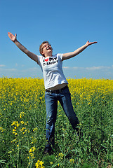 Image showing Woman In Nature