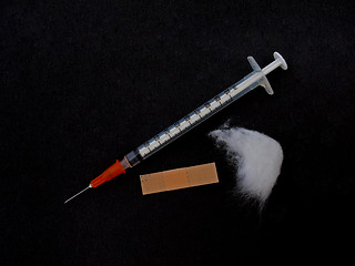 Image showing Hypodermic syringe and needle