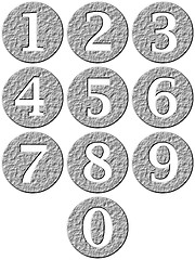 Image showing 3D Stone Framed Numbers