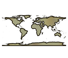 Image showing 3D World Map