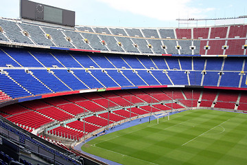 Image showing view of Nou Camp Stadium in Barcelona