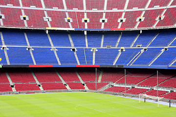 Image showing view of Nou Camp Stadium in Barcelona