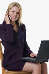 Image showing Blond business woman